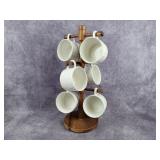 Fruit De Blanc cups w/mug tree