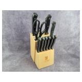 Sabatier knife set & block, Precision