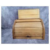 Bread box and cutting board