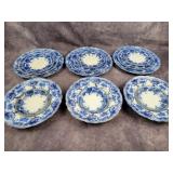 Flow Blue 3 place setting