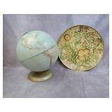 Plate and globe