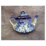Flow Blue Tea pot