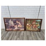 2 framed puzzles
