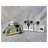 Adding machine, phones