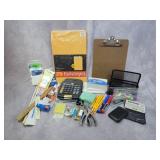 Assorted office supplies