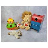 Playskool shape sorters; Care Bear Cousin;
