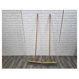 2 push brooms
