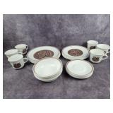 Corelle Batik pattern dishes