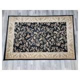 black floral rug
