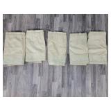 5 cream valances