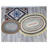 2 oval rugs; rectangle rug