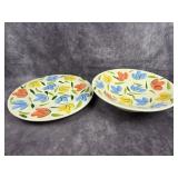 Large plate and bowl