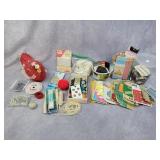 Snaps, binding, ribbons, etc.