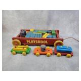 Playskool blocks and wagon