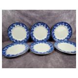 Flow Blue Set 6 plates