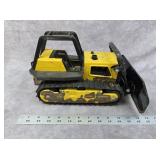 Tonka bulldozer on tracks