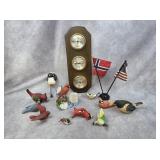 Assorted bird and other decor