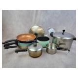 Assorted pots & pans