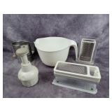 Grater, chopper, sifter & bowl