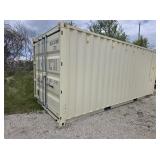 20' single use shipping container