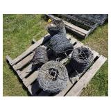 Barbed wire rolls