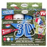 Testors Spray Chalk Paint Kit 3D Patriotic Testors Spray Chalk Paint Kit 3D Patriotic