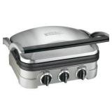 Cuisinart 1 Griddler, Silver, Black Dia