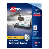 Avery Two-Side Printable Inkjet Business Card, 2"