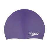 Solid Silicone Junior Swimming Cap Blue