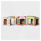 3 house Village Cat Scratcher House - 3pk - Wond