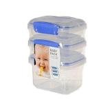 Sistema  Food Storage Containers  - Clear & Blue S