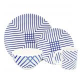 Melange Porcelain 18-Piece Dinnerware Set (Indigo Melange Porcelain 18-Piece Dinnerware Set (Indigo
