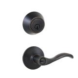 Defiant Naples Aged Bronze Entry Handle and Single Defiant Naples Aged Bronze Entry Handle and Single