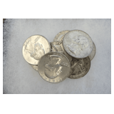 Ten Silver Pre-1965 Washington Quarters