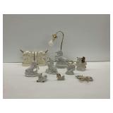 Unicorn Figurines with Bookends and Lamp …Working