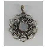 Sterling Silver Moonstone Pendant