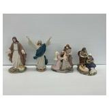 Four Christian Themed Figurines