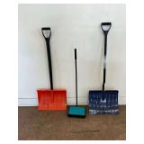 Two Snow Shovels and a Bissell Carpet Sweeper