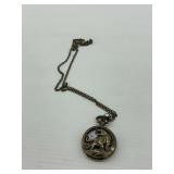 Tiger Themed Bronze Colored Pocket Watch