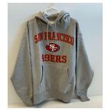New San Francisco 49ers Gray Hoodie Size XLT