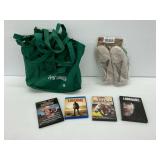 Dearfoams Slippers and 4 Western Themed DVDs