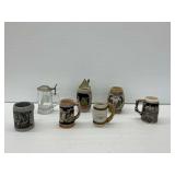 Two Beer Steins and Five Beer Mugs... see photos