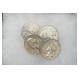 Ten Silver Pre-1965 Washington Quarters