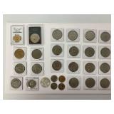 Lot of Eisenhower Dollars and Other US Coins