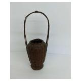 Woven Brown Basket with Handle