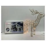 Reindeer Decor with Lights Group…one new in box