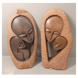 Two Handcarved Sculptures