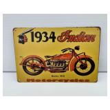 Indian Motorcycles 1934 Themed Metal Sign