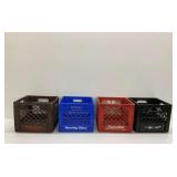 Four Plastic Dairy Crates/Totes