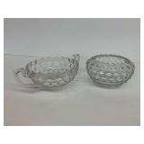 Fostoria Rose Bowl and Trophy Bowl
